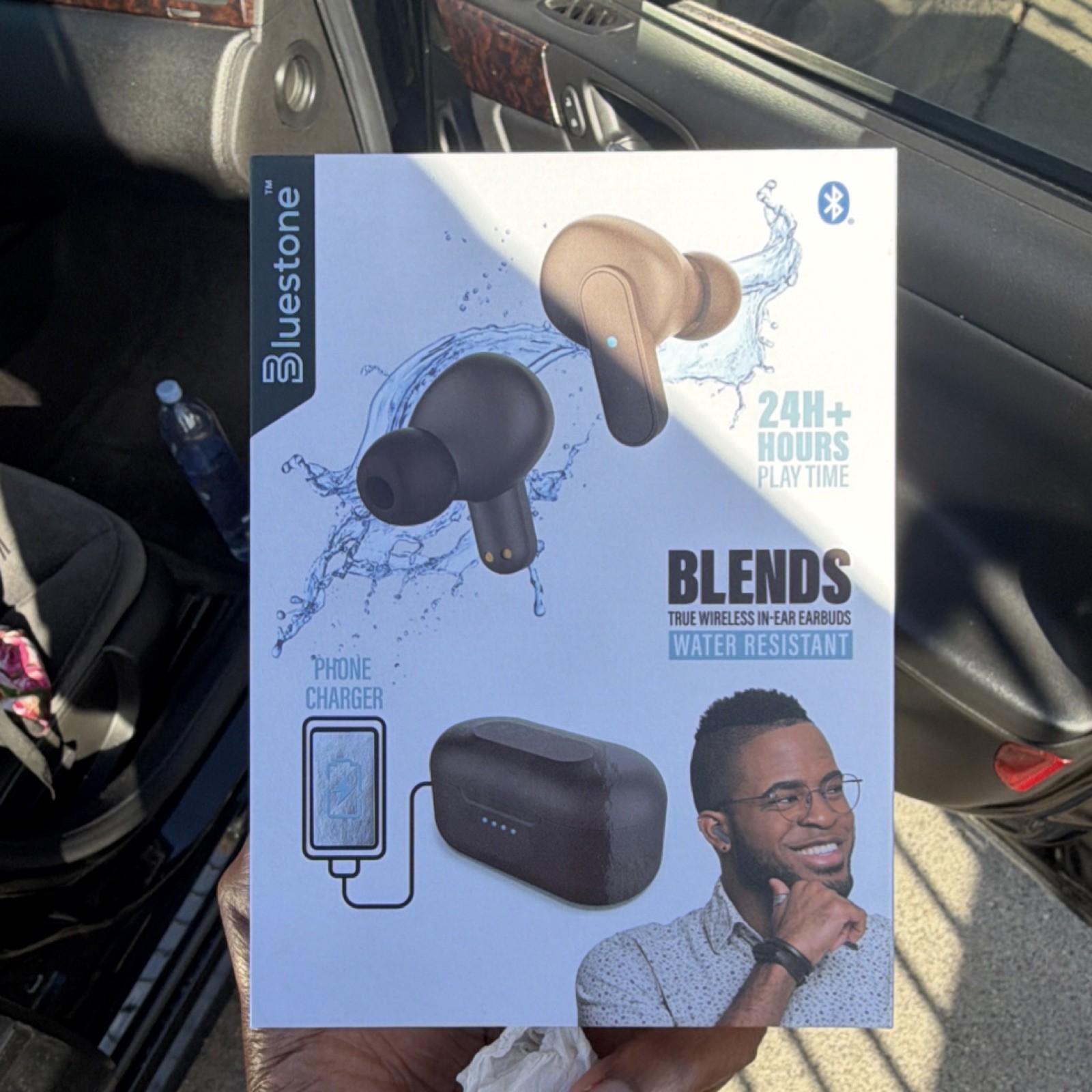 Bluestone Blends True Wireless In-Ear Earbuds Black Water Resistant