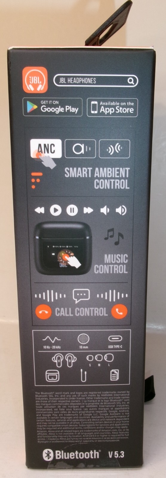 BRAND NEW BLACK JBL TOUR PRO 2 True Wireless Bluetooth Noise-cancelling Earbuds