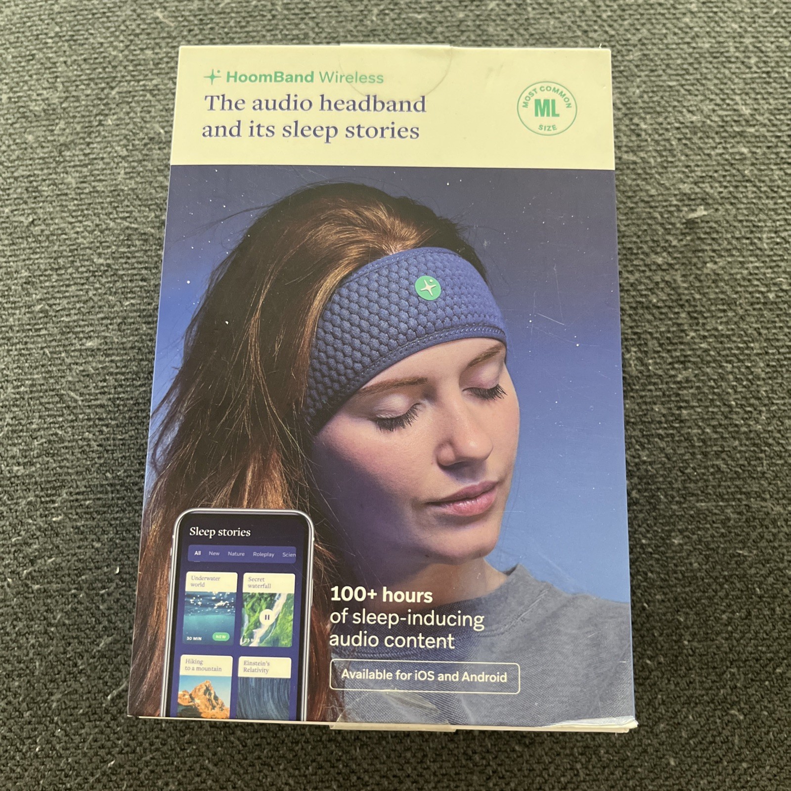 HoomBand Bluetooth Sleep Headband Headphone for Sleep, Travel, Meditation