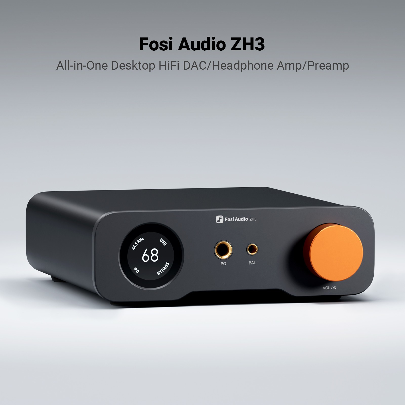 Fosi Audio ZH3 DAC Headphone Amp, plus Headphone i5, + 4.4mm cable standard free