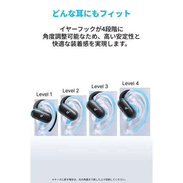 Anker wireless earphones Soundcore V40i open-ear Bluetooth black A3878N11
