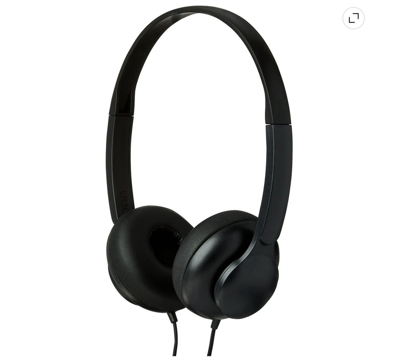 onn Groove Black Adjustable Headphones 3.5mm Jack 3.94ft New Sealed