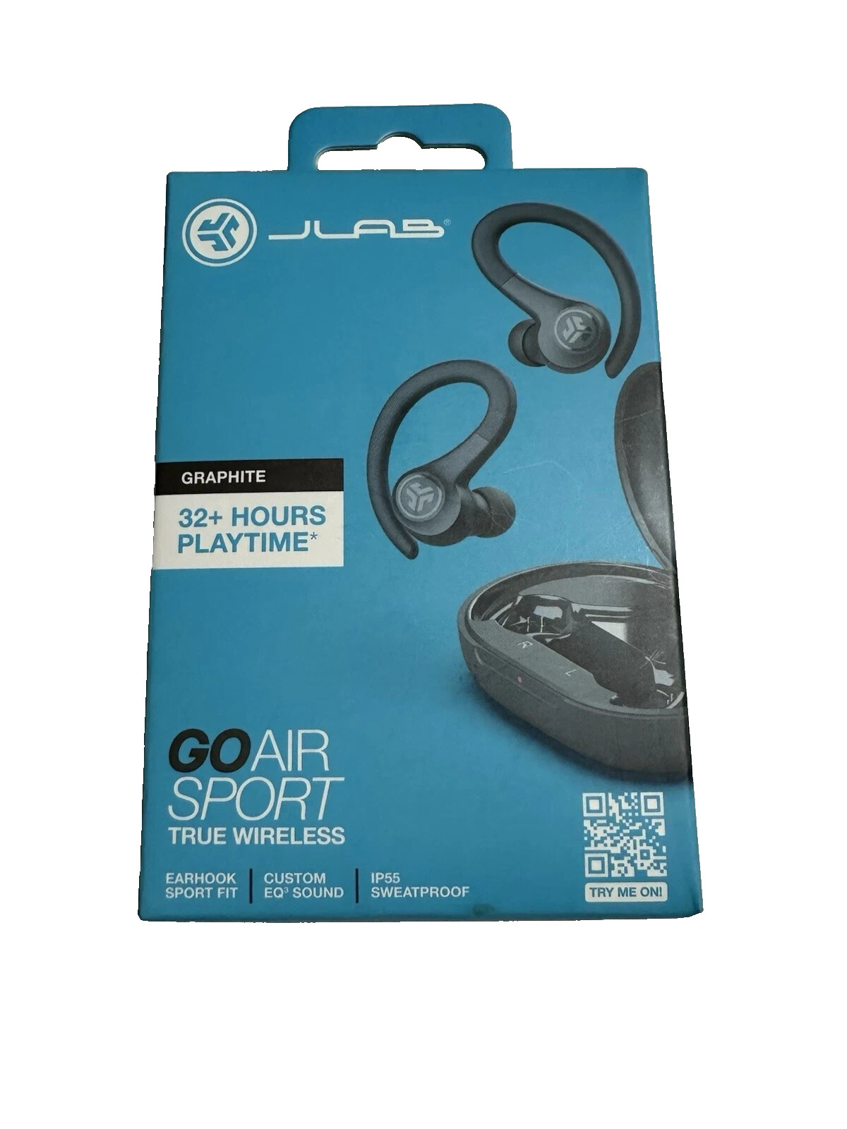 JLab Go Air Sport True Wireless Bluetooth Earbuds – Black