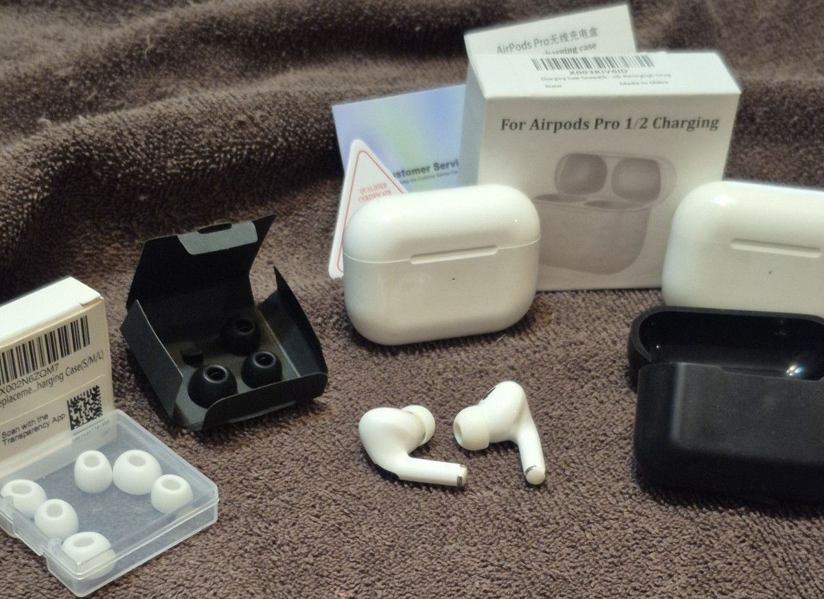 Apple AirPods Pro 1st Gen A2190 Charging Cases, Earbuds, Replacement Tips, More