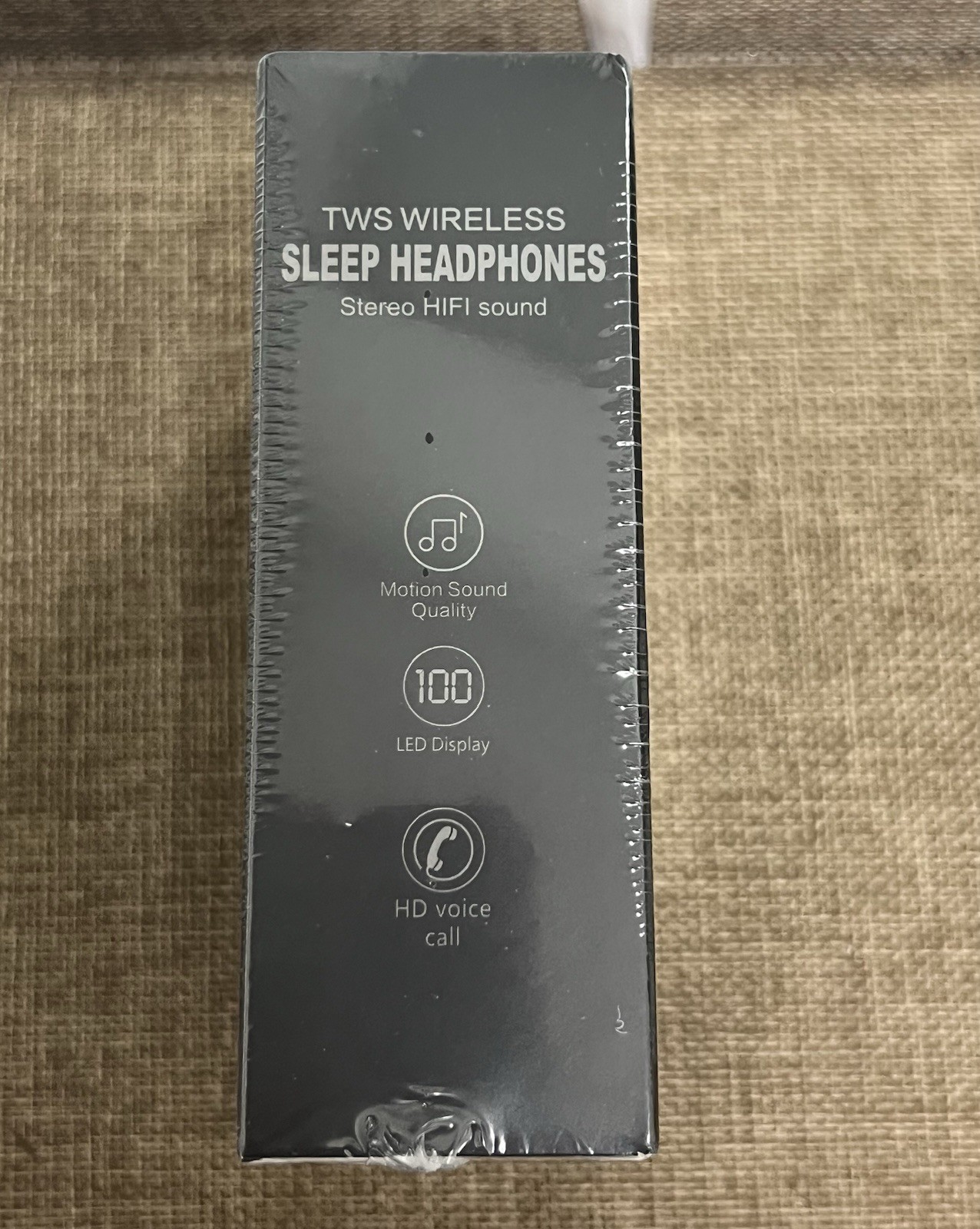 M73 Bluetooth Wireless Sleep Headphones Earbud HD Voice LED Display White