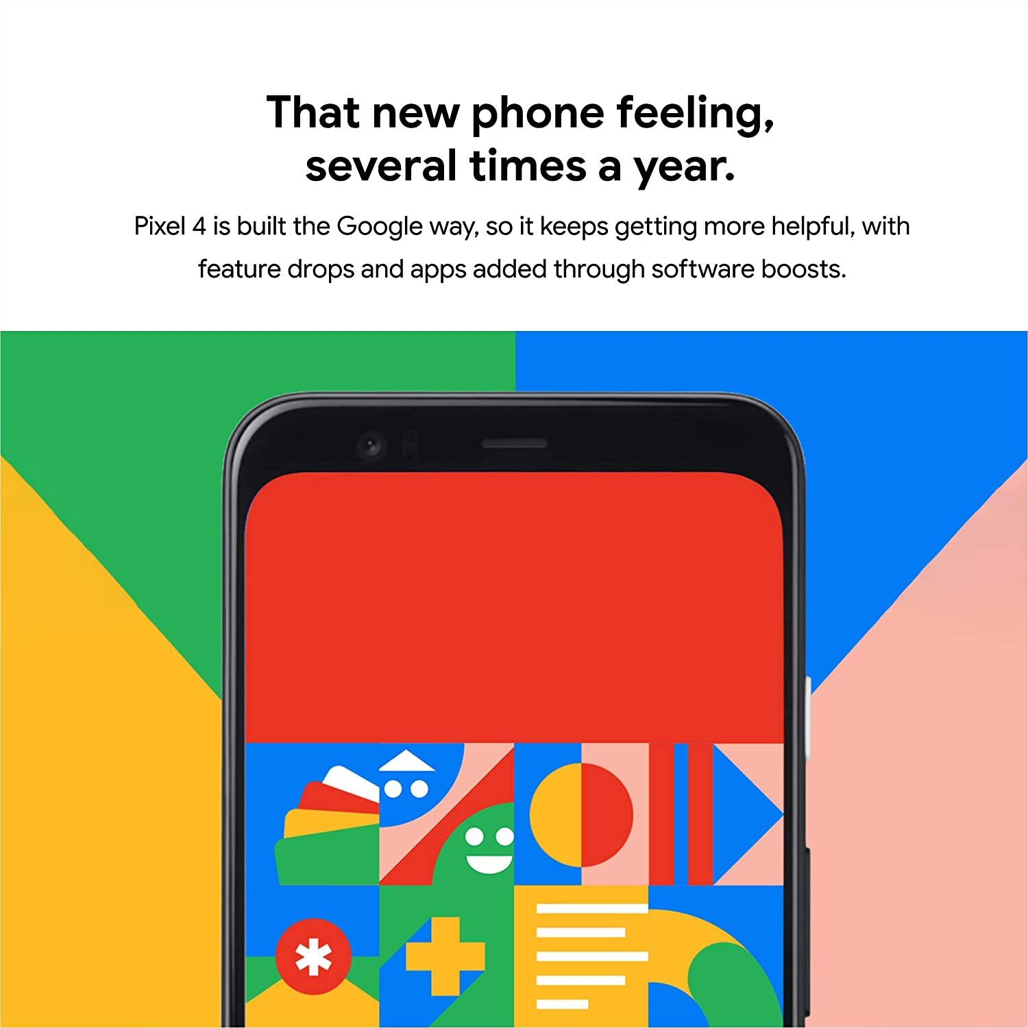 Google Pixel 4 – Just Black – 64GB – Unlocked -64GB – Good