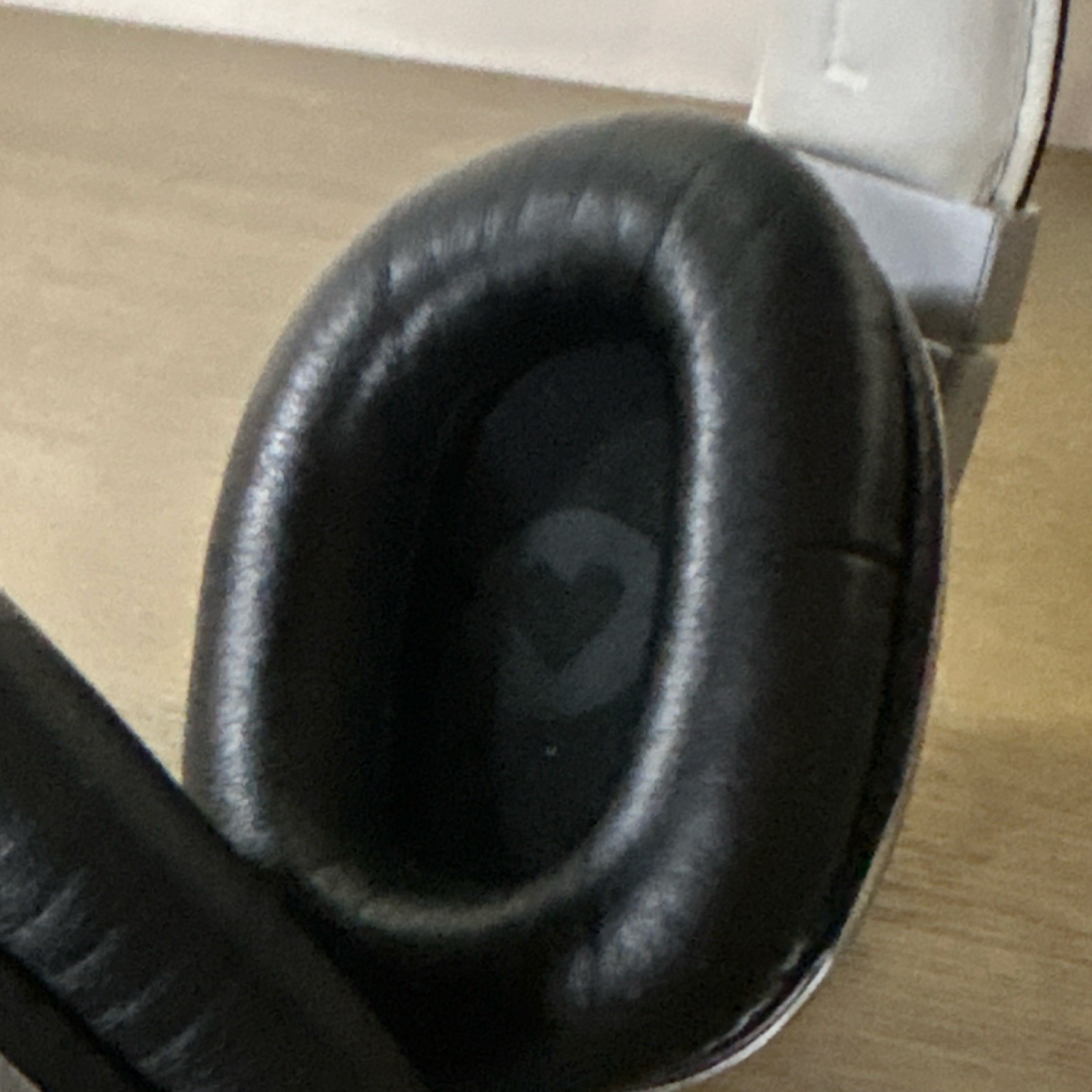 Polk Audio Over-Ear Headphones Black White Silver Adjustable Headband (No Cable)