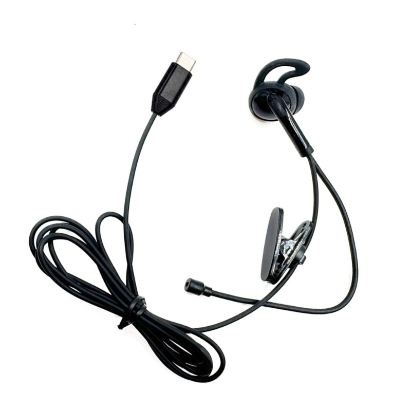 3.5mm/Type C Single Side In Ear Earphone Earbud Headsets for Mobile Phone PC