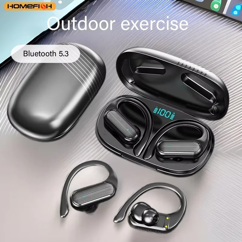 Wireless Open ear Headphone Hi-Res Sound Bluetooth Earphone TWS Sports Earbuds