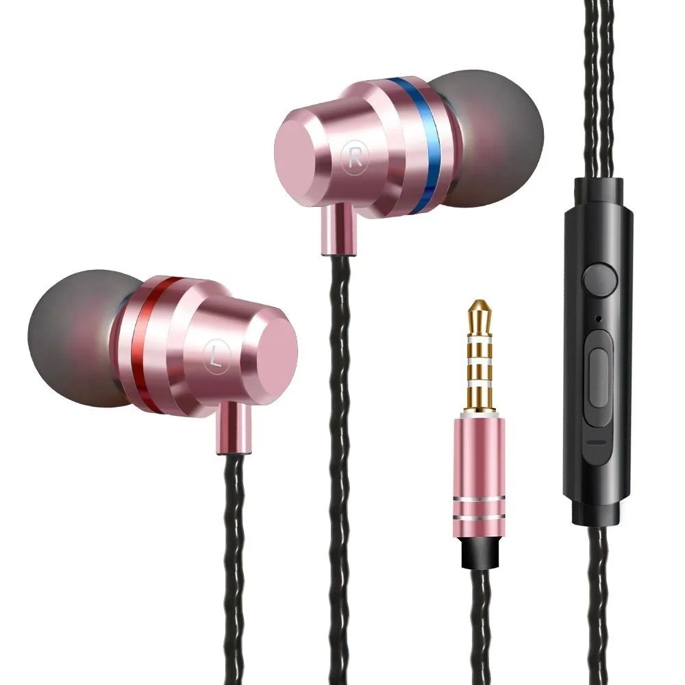 In-Ear Wired Earphone 3.5mm Earbuds Earphones Music Sport Gaming Headset With mi