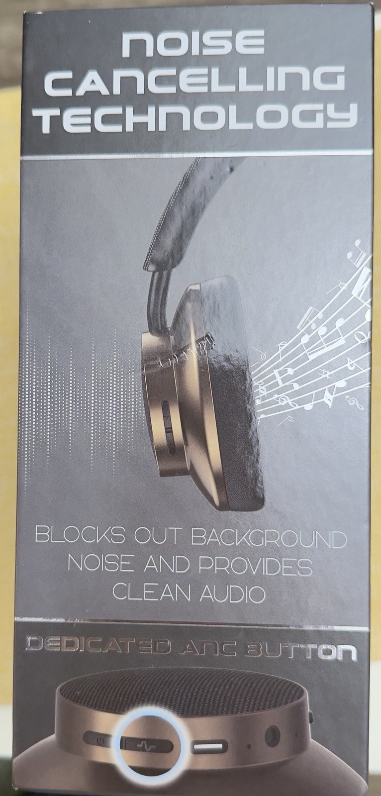ZERO STATIK ANC Premium Headphones Headphones Color:Black 48 HRS Music
