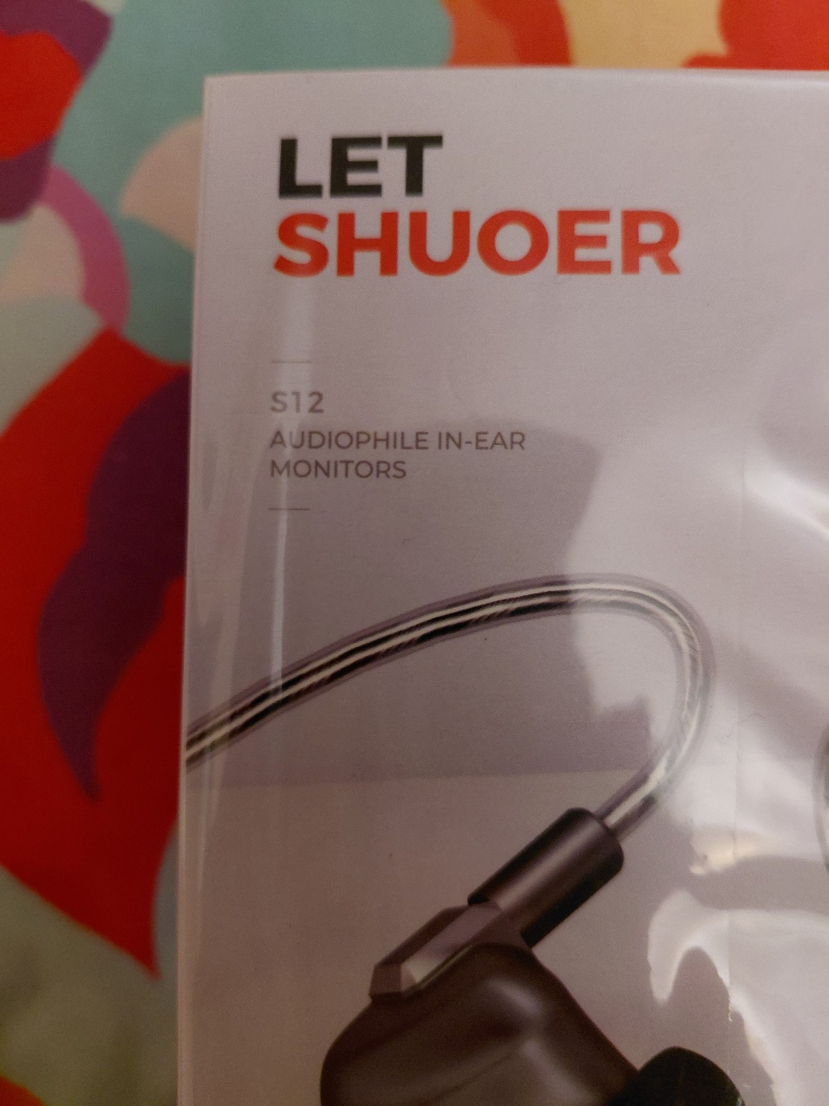 LETSHUOER S12 – Plug 0.78mm, Hi-Fi earphones In-Ear Monitors, Grey, New