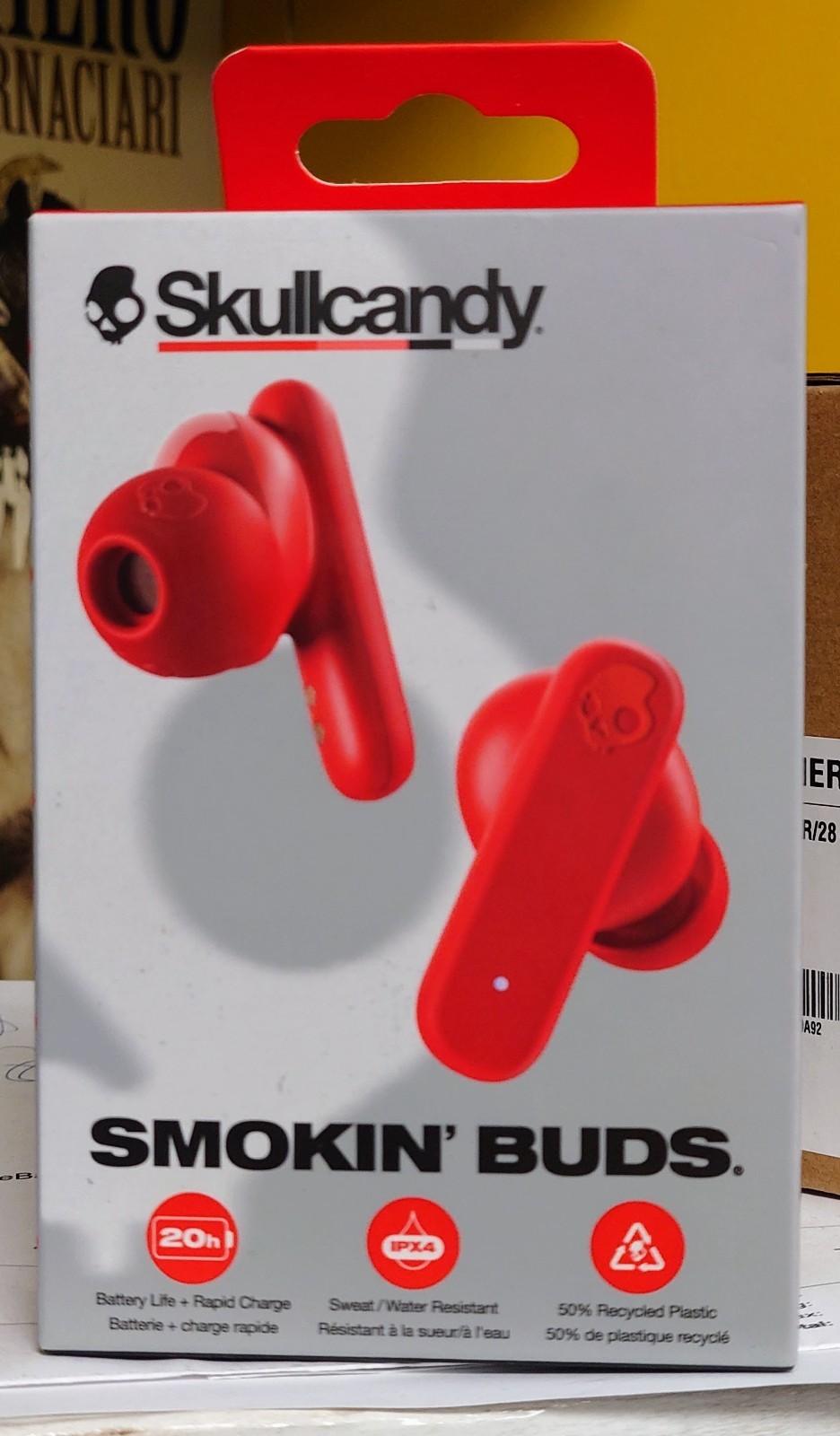 New Skullcandy Smokin Buds True Wireless Earbuds Red S2TAW-T967