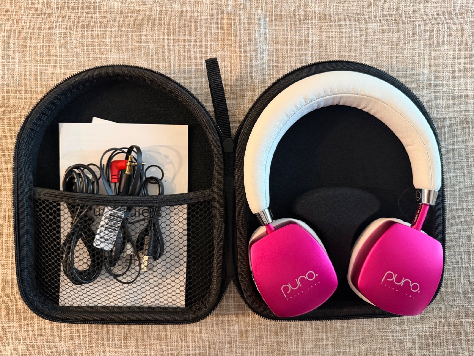 Puro Sound Labs PuroQuiets Vol. Limiting Bluetooth Headphone Pink (Never Used)