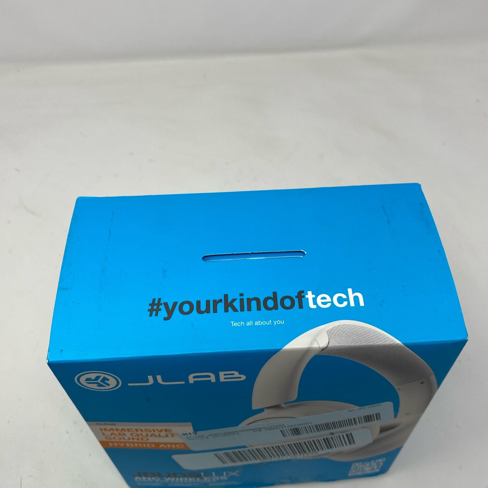 JLab JBuds Lux ANC Wireless Over-Ear Headphones Cloud White