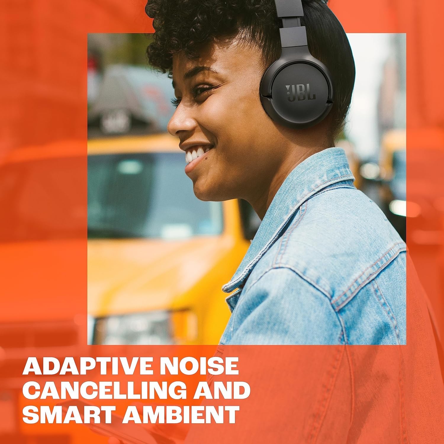 JBL TUNE 670NC Adaptive Noise Cancelling Wireless On-Ear Headphones 70HR Battery