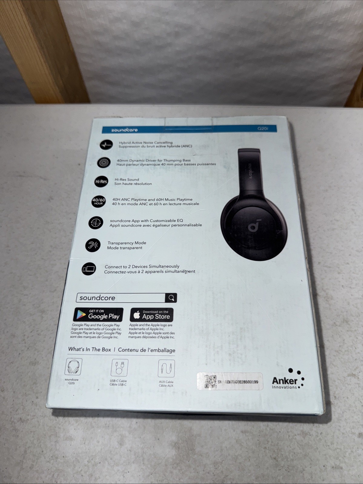 Anker Soundcore Q20i Wireless Noise Cancelling Headphones Pure Bass