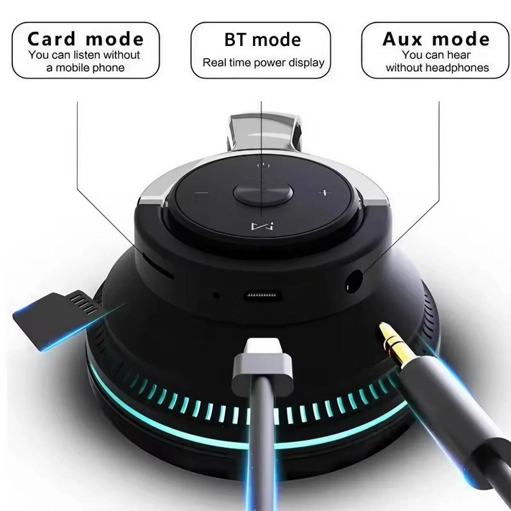 NEW Bluetooth 5.1 Wireless Headset With Noise Cancelling For Phones PC Laptop US