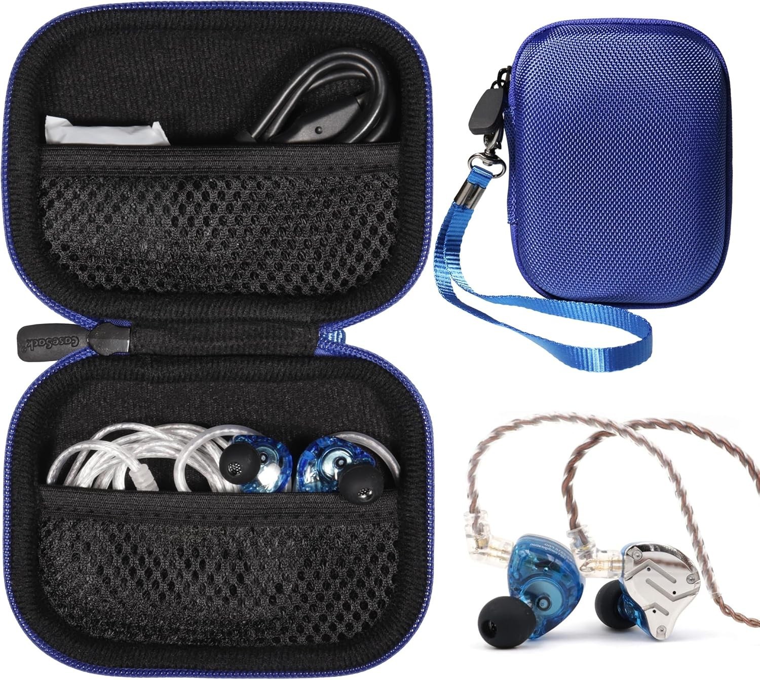 case for KZ ZS10 Pro, Linsoul 4BA+1DD 5 Driver in Ear Monitor, HiFi Metal