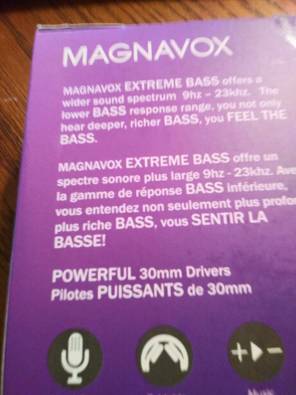 Magnavox Extreme Bass Handsfree Phone Wider Sound Spectrum 9hz-23khz Headphones