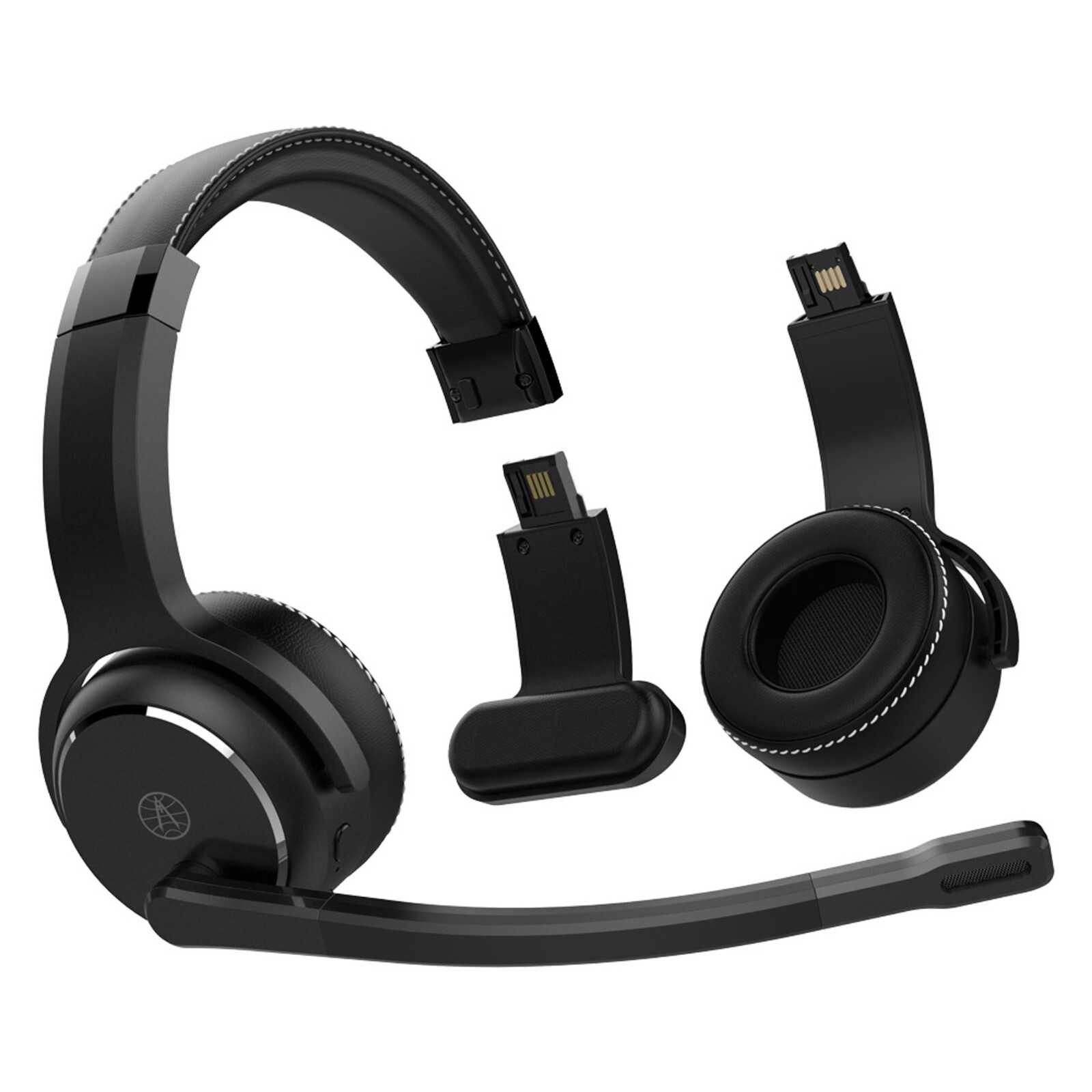 RAND MCNALLY CLEARDRYVE 210 PREMIUM CONVERTIBLE NOISE-CANCELLING BLACK HEADSET