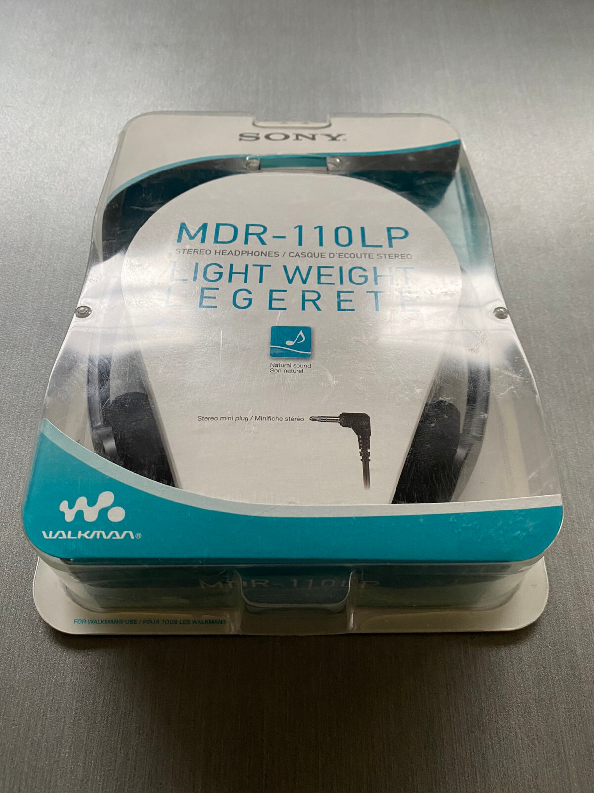 2005 SONY MDR-110LP Stereo Headphones 3.5 mm For Walkman Lightweight NEW SEALED
