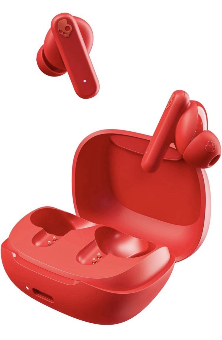 New Skullcandy Smokin’ Buds Wireless Earbuds Bluetooth Headphones Flame Red A9