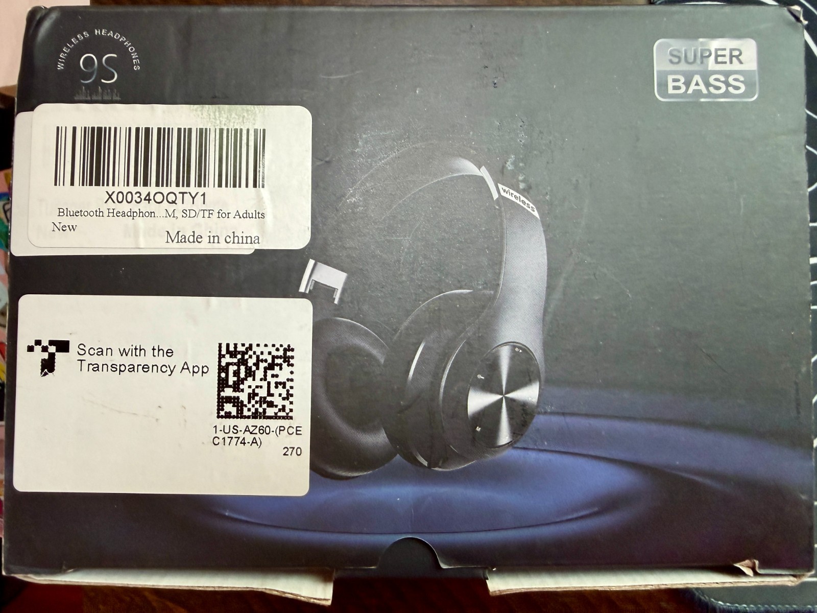 NEW AND SEALED Tuitager Super Bass 9S Wireless Over the Ear Headphones