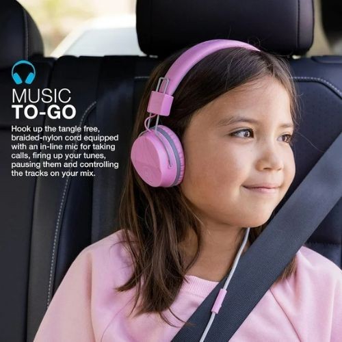 JLab JBuddies Studio On-Ear Kids Wired Headphones with Mic *FREE SHIPPING*