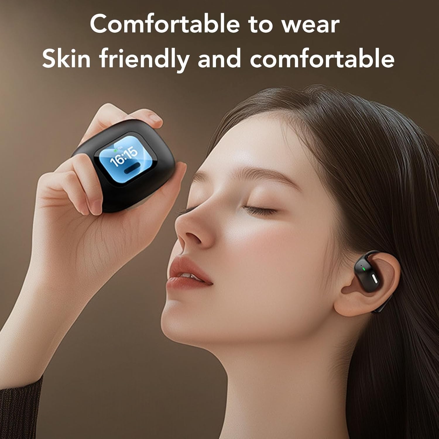 AI Translation Earbuds V5.4 Translator with Smart Touch Screen 140+ Languages T