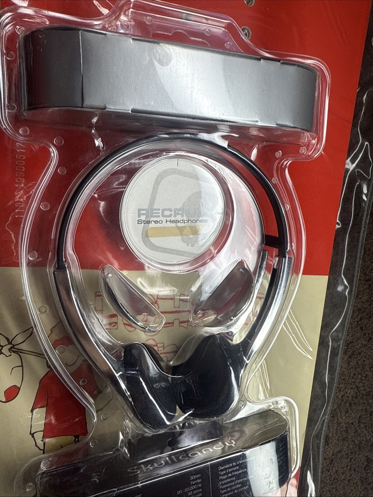 Chrome OG skullcandy Icon Recruit 30mm Driver Original Quality Careful LOUD Rare