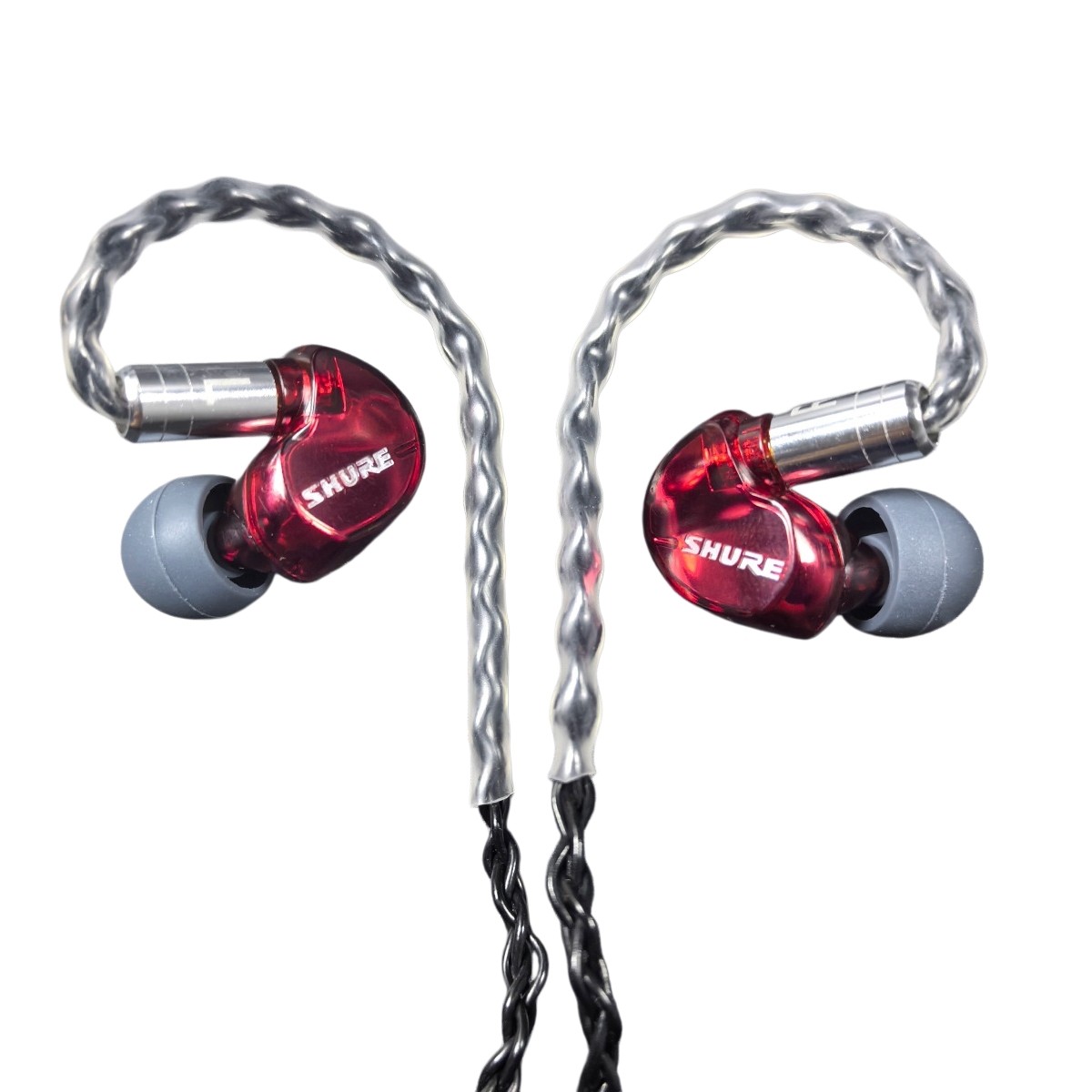Shure SE535 Earphones Sound Isolating 3.5mm Pro Cable Headphones – Black Red