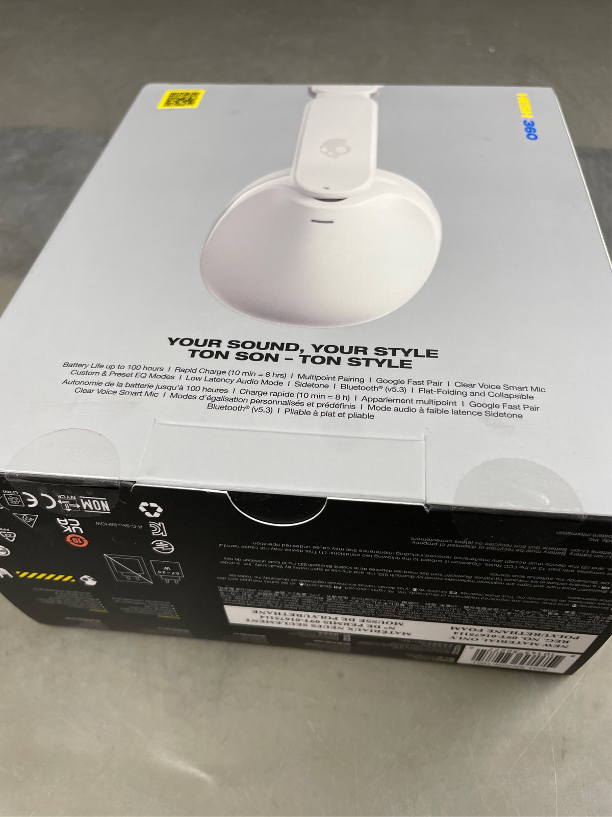 Skullcandy Hesh 360 Wireless Over-Ear Bluetooth Headphones, Up to 100 Hours Batt