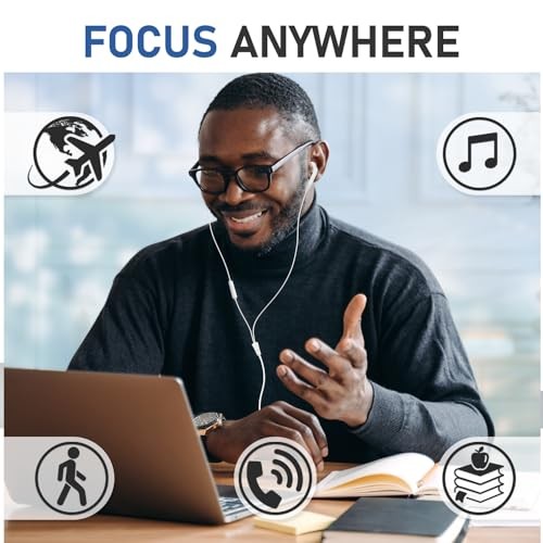 FEROX Wired Earbuds in-Ear Headphones, 5 Year Warranty, Earphones with 1 Pack