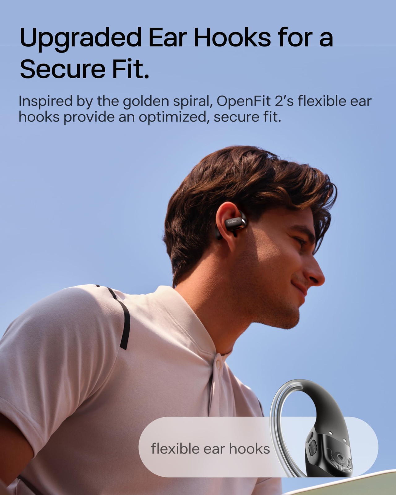 Shokz Openfit 2 Open-Ear Headphonestrue Wireless Bluetooth Earphones