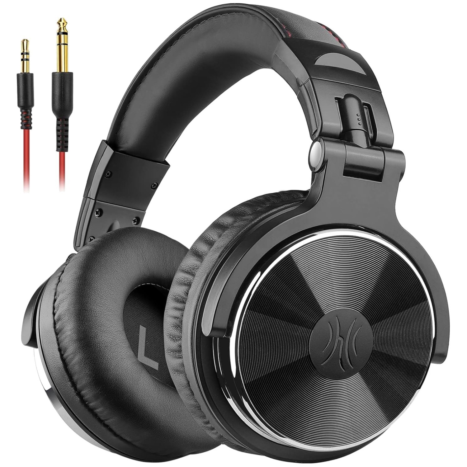 Studio Monitor Headphones with 50mm Drivers – Black