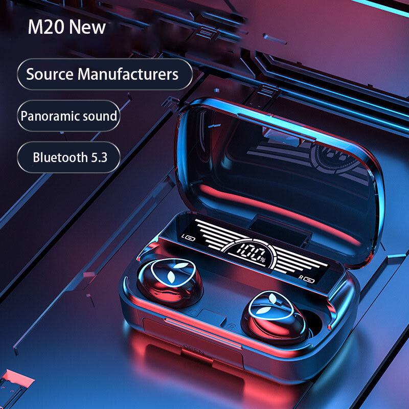 M10M30 Bluetooth Headset High-Capacity Wireless Private Model TWS New F9 Smiley