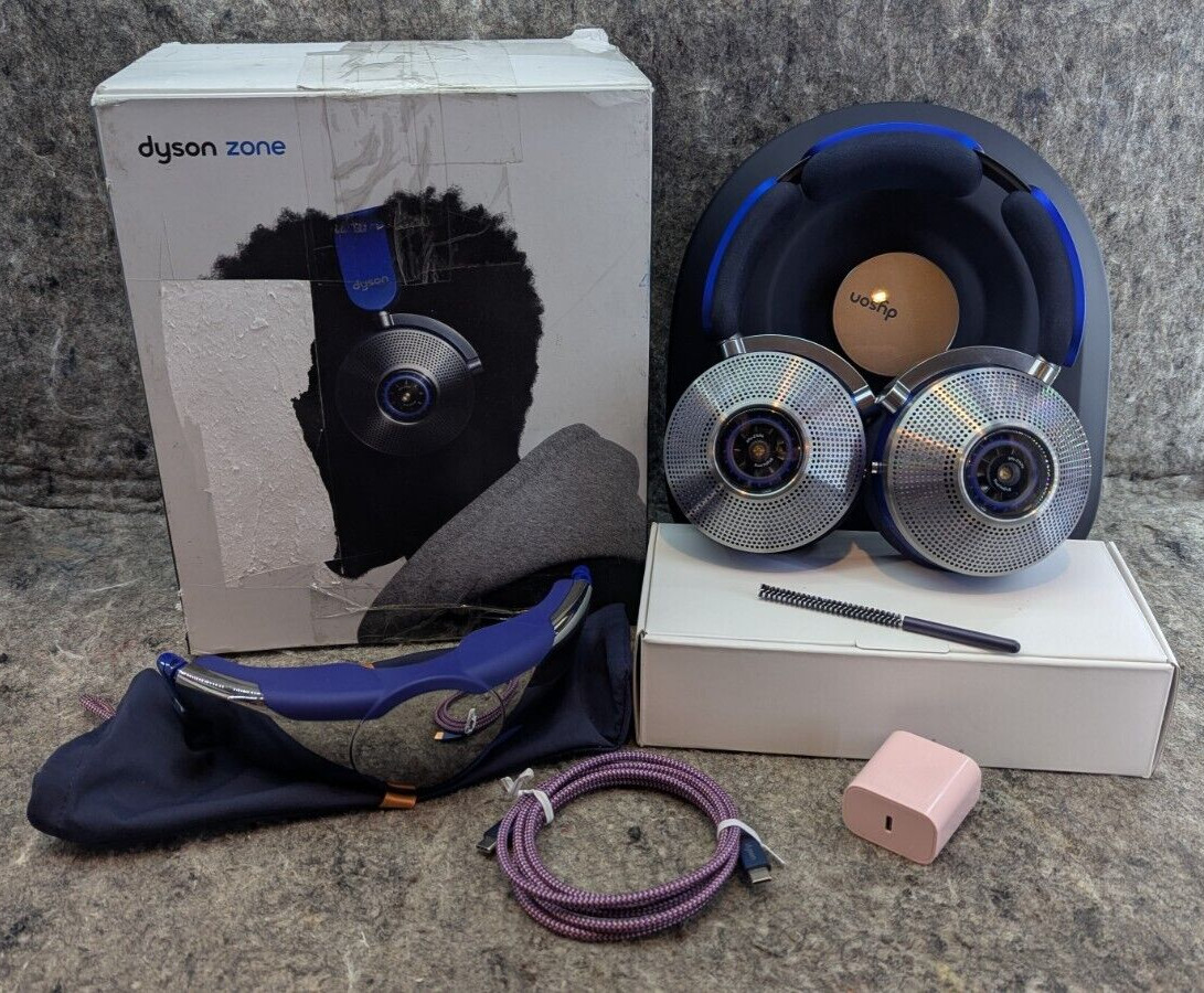 Dyson Zone Noise-Cancelling / Air Purifying Headphones Ultra Blue/Prussian Blue