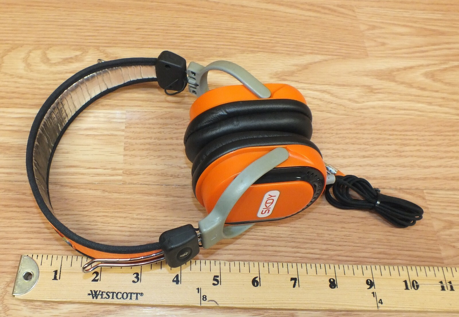 Genuine Skullcandy (SKDY) Federation Orange & Black Agent Headphones **READ**