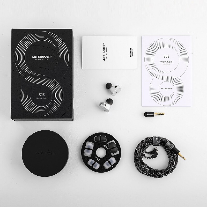 Letshuoer S08 in Ear Monitor Earphone Dual-coil 13mm Planar Magnetic Driver IEMS