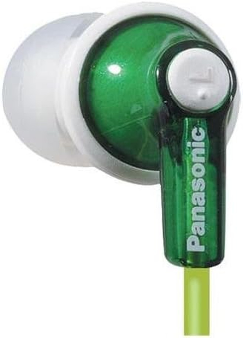 Ergofit In-Ear Earbud Headphones RP-HJE120-G (Green) Dynamic Crystal Clear Sound