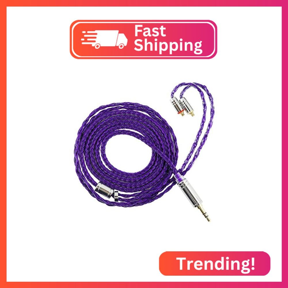 Linsoul Tripowin Zonie IEM Cable, 16 Core Silver Plated Earphone Upgraded Cords,