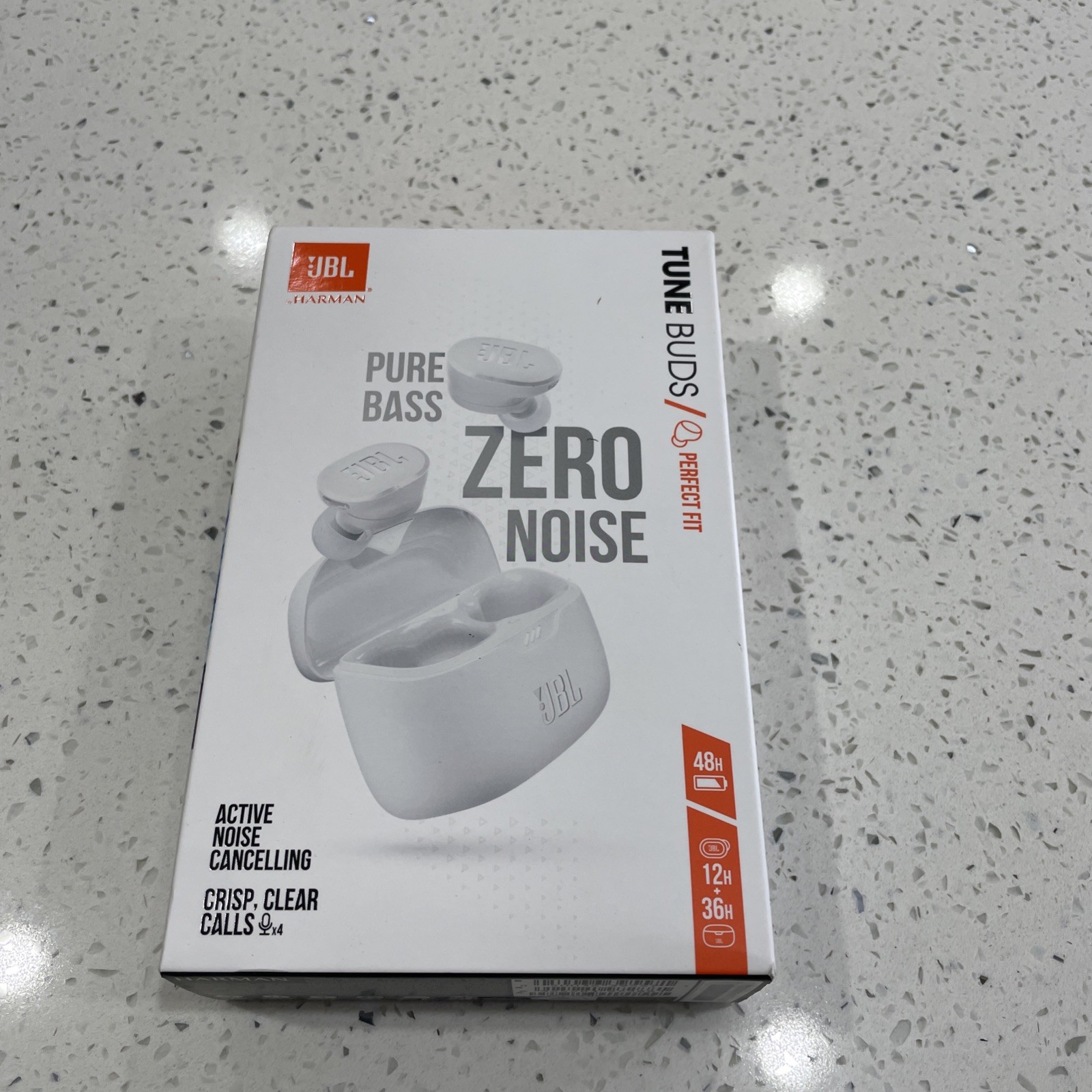 JBL Tune Buds True Bluetooth Wireless Stereo Noise Cancelling Earbuds White