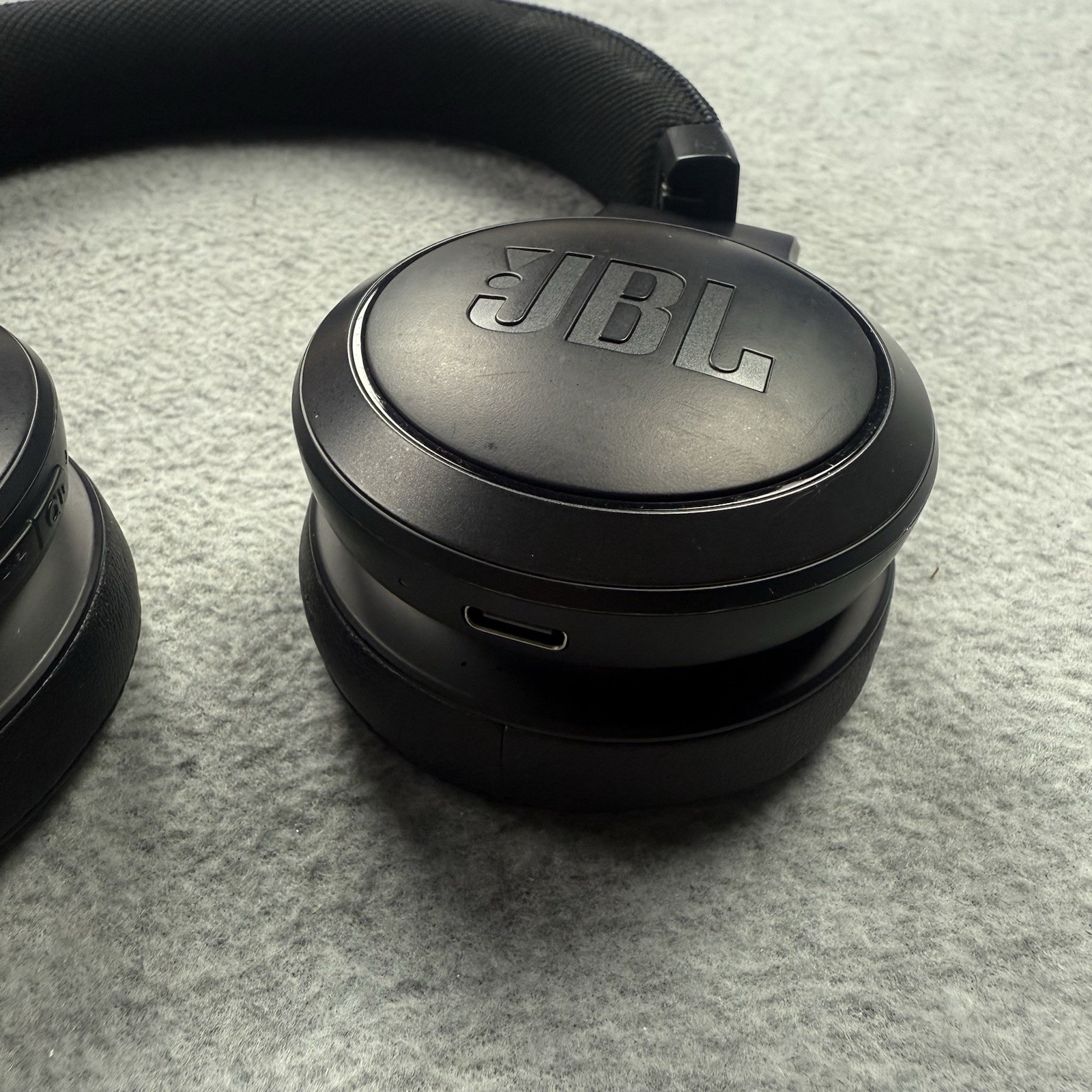 JBL LIVE 460NC Wireless Bluetooth Headphones LIVE ANC Black Tested & Working