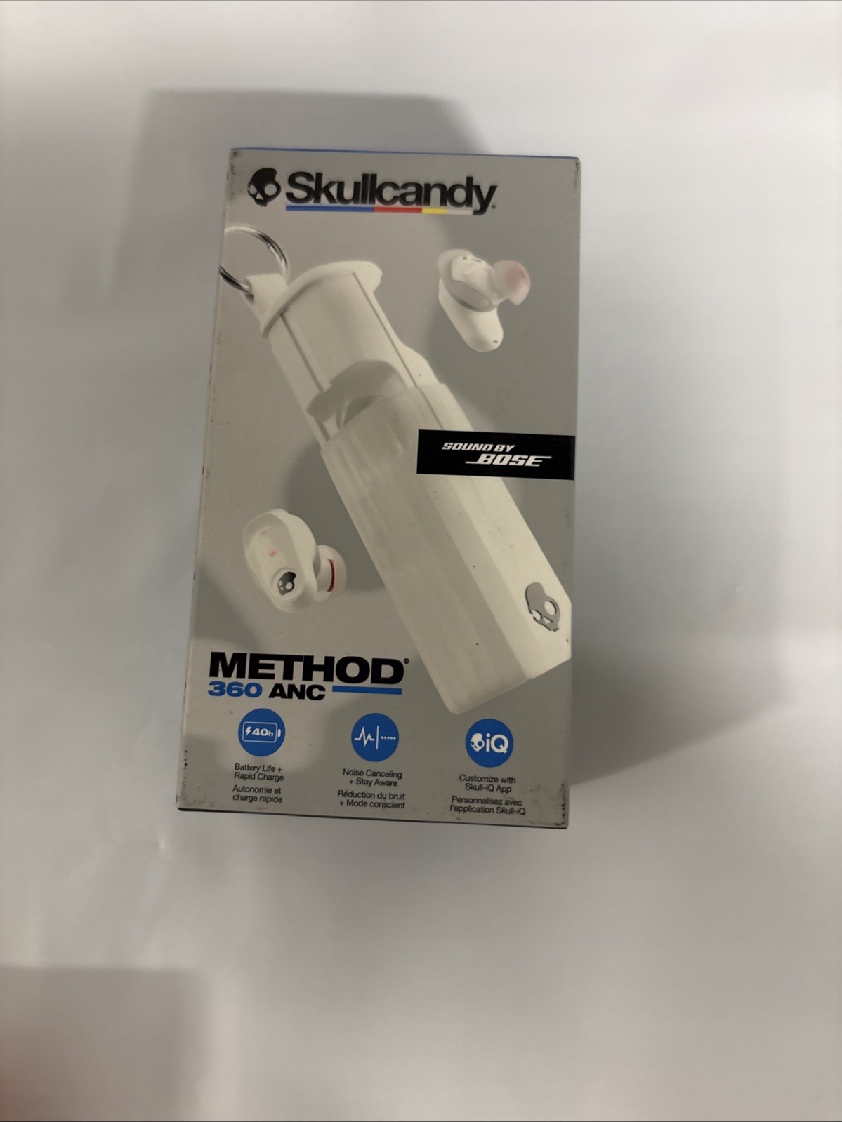 Skullcandy Method 360 ANC Bluetooth In-Ear Earbuds White Built-In Mic