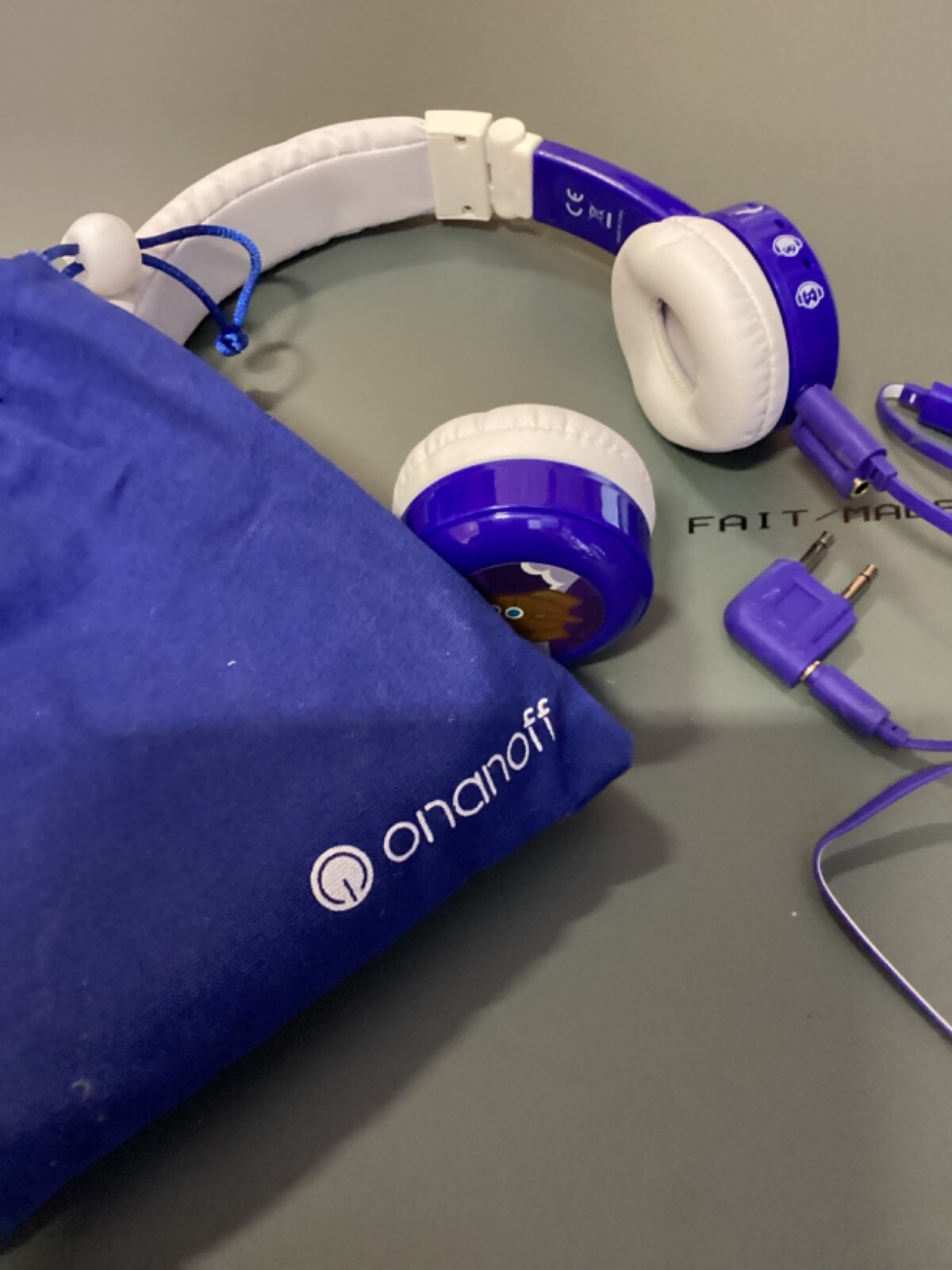 Headphones For Kids – Connect Buddy Phones Safe Audio Kids Blue Headphones