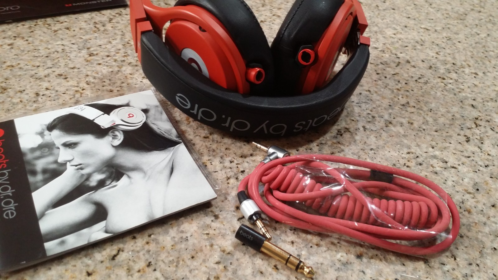 Beats by Dr. Dre Pro Beats Over the Ear Headphones Red edition