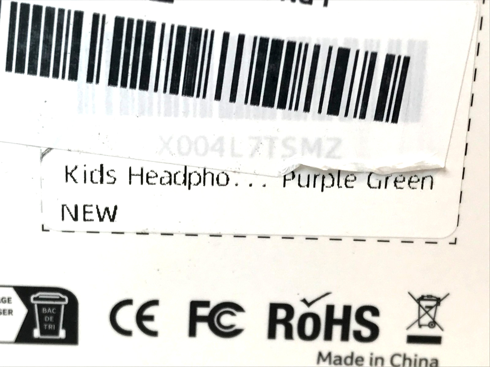 Acer HK03 Kids Wired Headphones On-Ear Headset 3.5mm Jack Foldable Purple Green