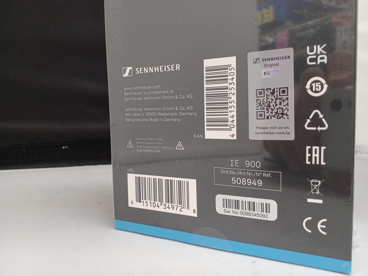 SENNHEISER IE900 Earphones Aluminum Driver Unopened Copy