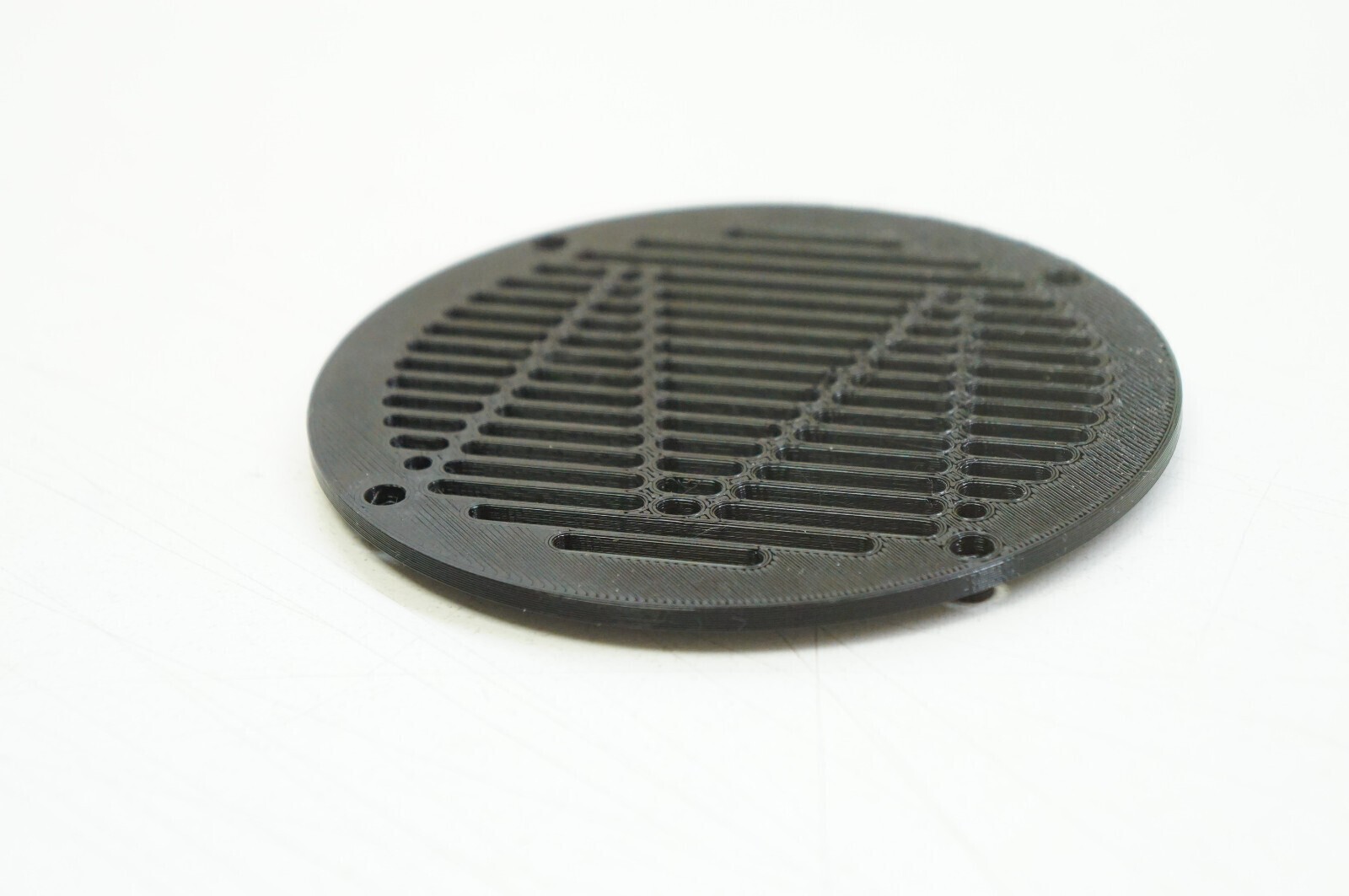 M Logo Grate Style Grill Mod L/R Set for Monoprice M1060C Headphones Cover